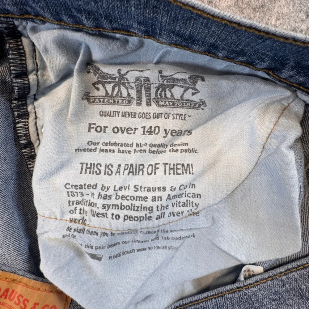 Levi Strauss 505 Mens Jeans W36 L32‎ Straight Fit Blue Denim Pants